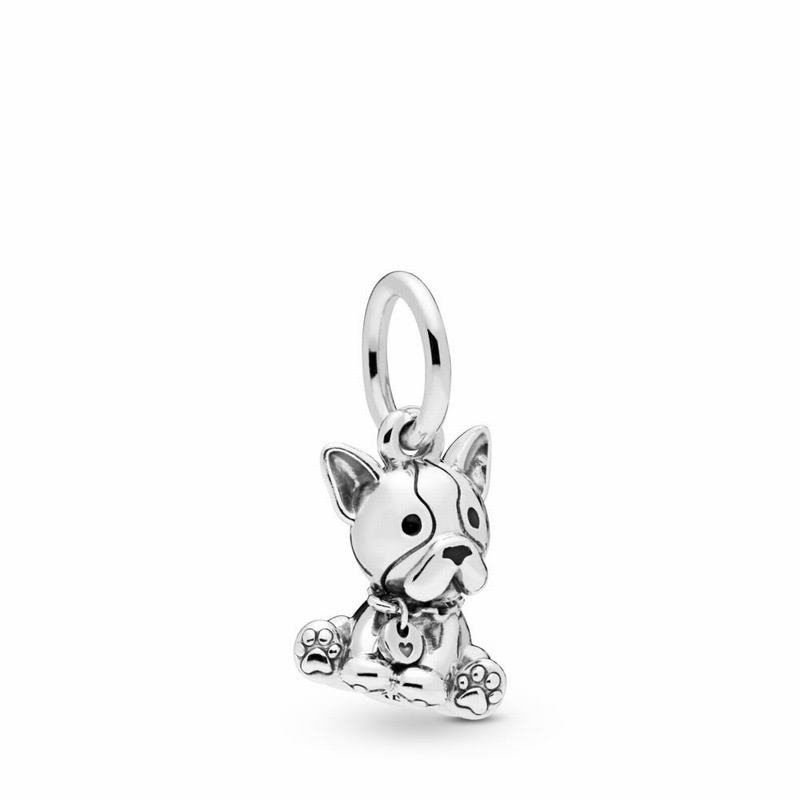 Pandora Bulldog Puppy Dangle Charm Outlet NZ, Sterling Silver (591734-NGL)